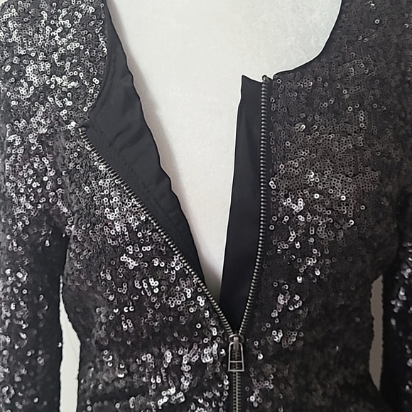 W118 BY WALTER BAKER BLACK  LARA JACKET - Picture 7 of 12